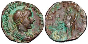 Gordian III LIBERALITAS
                      AVG III Rome 290a