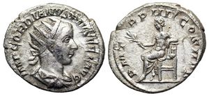 Gordian III P M TR P
                      IIII COS II P P; Apollo RIC IV Rome 88