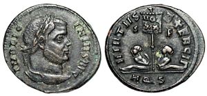 Licinius I VIRTVS EXERCIT Aquileia 50