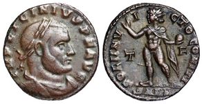 Licinius I SOLI INVICTO COMITI Arles 74