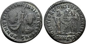 Licinius I &
                      Licinius II I O M ET FORT CONSER D D N N AVG ET
                      CAES Nicomedia 38