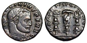Licinius I SPQR OPTIMO
                      PRINCIPI Rome 349c