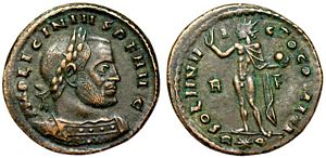 Licinius I SOLI
                      INVICTO COMITI Rome 23
