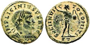 Licinius I SOLI INVICTO COMITI Ticinum 135