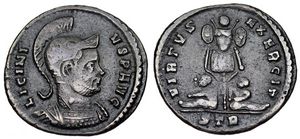 Licinius I VIRTVS
                      EXERCIT Trier 259