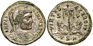 Licinius I VIRTVS EXERCIT Thessalonica 76