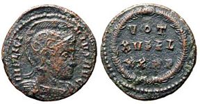 Licinius I VOT XV
                      FEL XX Rome 221
