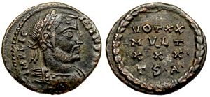 Licinius I VOT XX Thessalonica 33