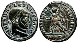 Maxentius VICTORIA AETERNA AVG N Ostia 54