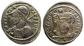 Maxentius VICTORIA
                        AETERNA AVG N Rome 232