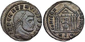 Maxentius CONSERV VRB
                      SVAE Rome 258