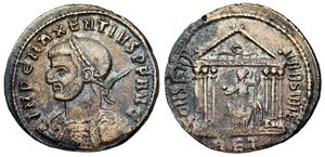 Maxentius CONSERV VRB
                      SVAE Rome 260