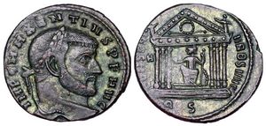 Maxentius CONSERV VRB
                      SVAE Rome 202a