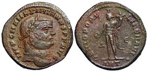 Maximianus GENIO
                        POPVLI ROMANI Antioch 58b