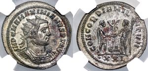 Maximianus CONCORDIA MILITVM RIC V Antioch
                      621