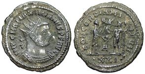 Maximianus CONCORDIA
                      MILITVM Cyzicus 595