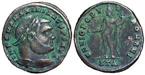 Maximianus GENIO
                        POPVLI ROMANI Heraclea 19b