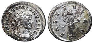Maximianus SALVS
                        AVGG Lugdunum 422