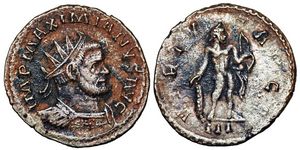 Maximianus VIRTVS
                      AVGG Lugdunum 453