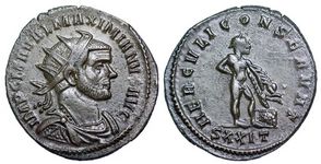 Maximianus HERCVLI CONSERVAT Ticinum 544