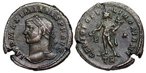 Maximianus GENIO
                      POPVLI ROMANI Trier 282b