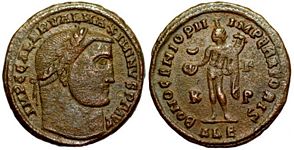 Maximinus II BONO GENIO PII IMPERATORIS
                        Alexandria 135