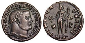 Maximinus II
                        GENIO CAESARIS Alexandria 78