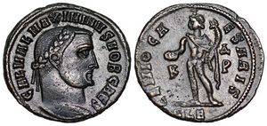 Maximinus II GENIO
                      CAESARIS Alexandria 99a