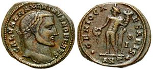 Maximinus II GENIO CAESARIS Antioch 110