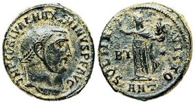 Maximinus II SOLI
                        INVICTO Antioch 167b