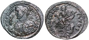 Maximinus II
                        VIRTVS EXERCITVS Antioch 124