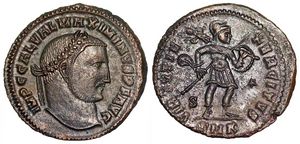 Maximinus II
                        VIRTVTI EXERCITVS from Cyzicus