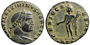 Maximinus GENIO
                      CAESARIS Heraclea 36