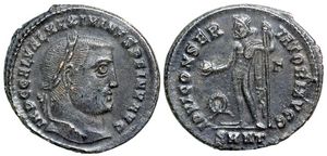 Maximinus II IOVI
                      CONSERVATORI AVGG Heraclea 69a
