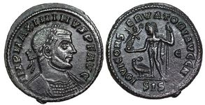 Maximinus II IOVI
                      CONSERVATORI AVGG NN Siscia 233
