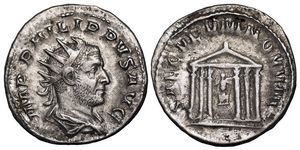 Philip I SAECVLARES
                        AVGG Rome 25b