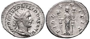 Philip I FIDES MILIT
                      Rome 32b