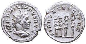 Philip I FIDES EXERCITVS Rome 62