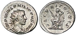 Philip I SECVRIT ORBIS
                      Rome 48b