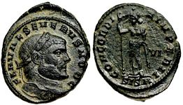 Severus II CONCORDIA IMPERII Siscia 172