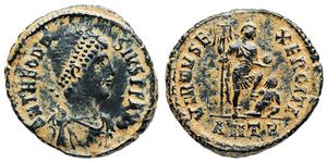 Theodosius I VIRTVS
                      EXERCITI Antioch 63c