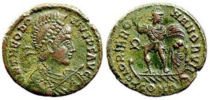 Theodosius I
                      GLORIA ROMANORVM Constantinople 52c