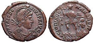 Theodosius I
                      GLORIA ROMANORVM Constantinople 79b