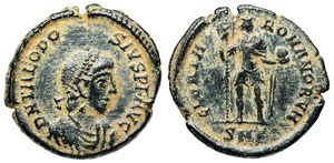 Theodosius I GLORIA
                      ROMANORVM Cyzicus 27a