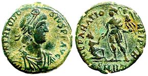 Theodosius I REPARATIO REIPVB Rome 43d