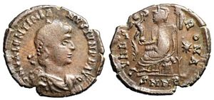 Valentinian II VRBS
                      ROMA Nicomedia 34