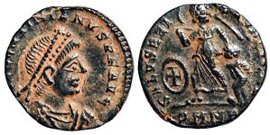Valentinian II
                      SALVS REIPVBLICAE Nicomedia 45a