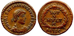 Valentinian II VOT V Siscia 29