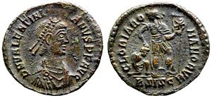 Valentinian II
                        GLORIA ROMANORVM Siscia 38