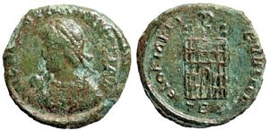 Valentinian II
                      GLORIA REIPVBLICE Thessalonica 59
